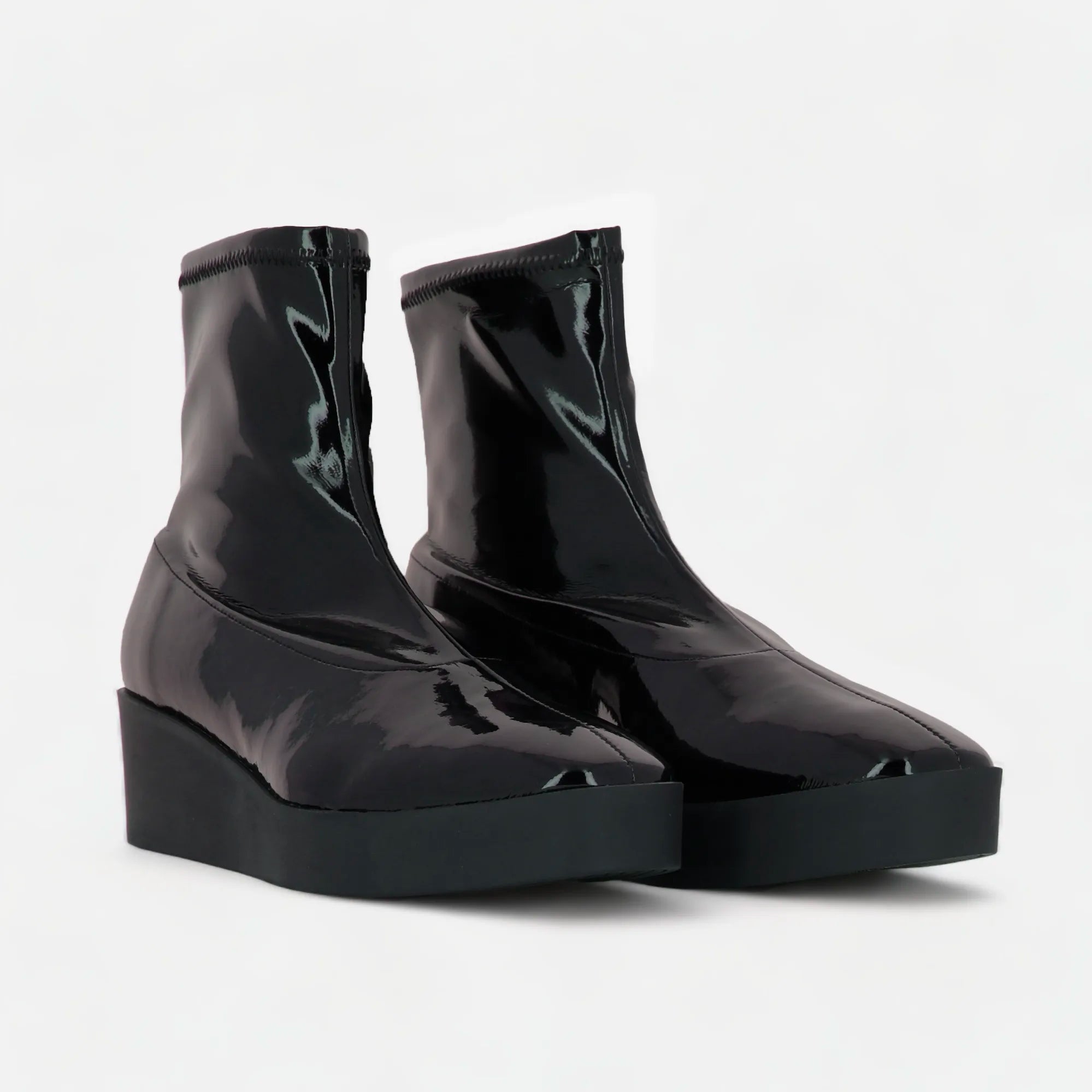 LEXA bottines vinyle noir