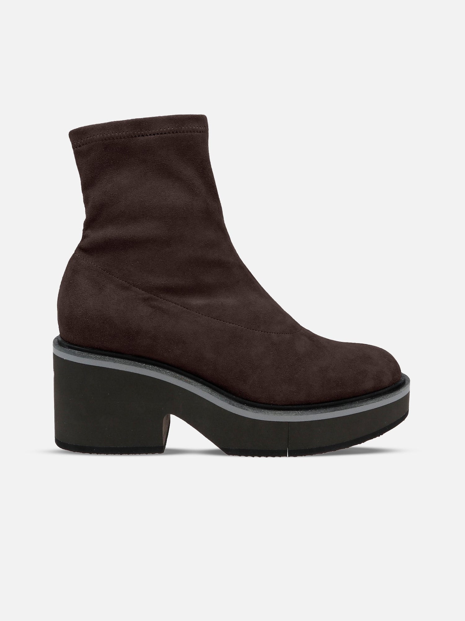 ANKLE BOOTS - ALBANE, suede stretch brown - 3606064088441 - Clergerie Paris - Europe