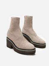 ANKLE BOOTS - ALBANE, suede stretch stone - 3606064040494 - Clergerie Paris - Europe