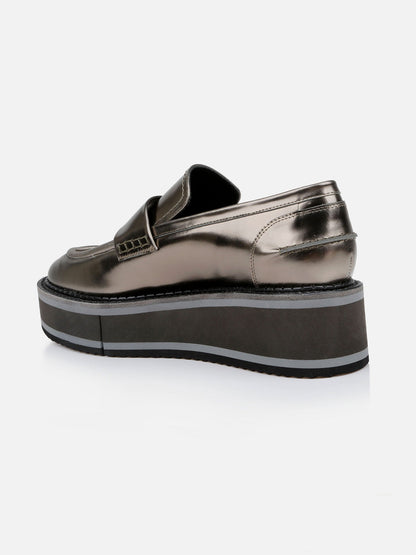 LOAFERS - BAHATI, gloss metal gobi - 3606064044492 - Clergerie Paris - Europe