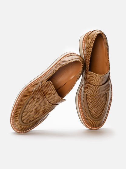 LOAFERS - BAHATI, snake - effect gobi - 3606064044669 - Clergerie Paris - Europe