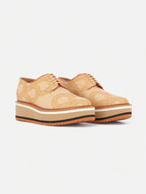 DERBIES - BAXTER derbies, papyrus effect fabric - 3606063957199 - Clergerie Paris - Europe