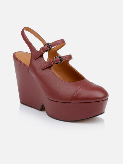 WEDGES - BONITA, garnet - 3606064046564 - Clergerie Paris - Europe