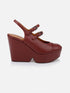 WEDGES - BONITA, garnet - 3606064046564 - Clergerie Paris - Europe