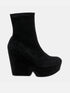 ANKLE BOOTS - BRENDA, suede stretch black - 3606064089639 - Clergerie Paris - Europe