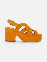 SANDALS - CHOU sandals, mango suede goatskin - 3606063971485 - Clergerie Paris - Europe