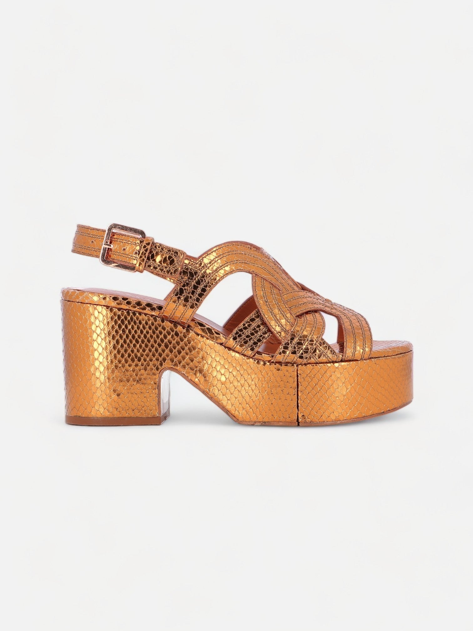 SANDALS CHOU sandals snake effect Clergerie Paris Clergerie Paris Europe