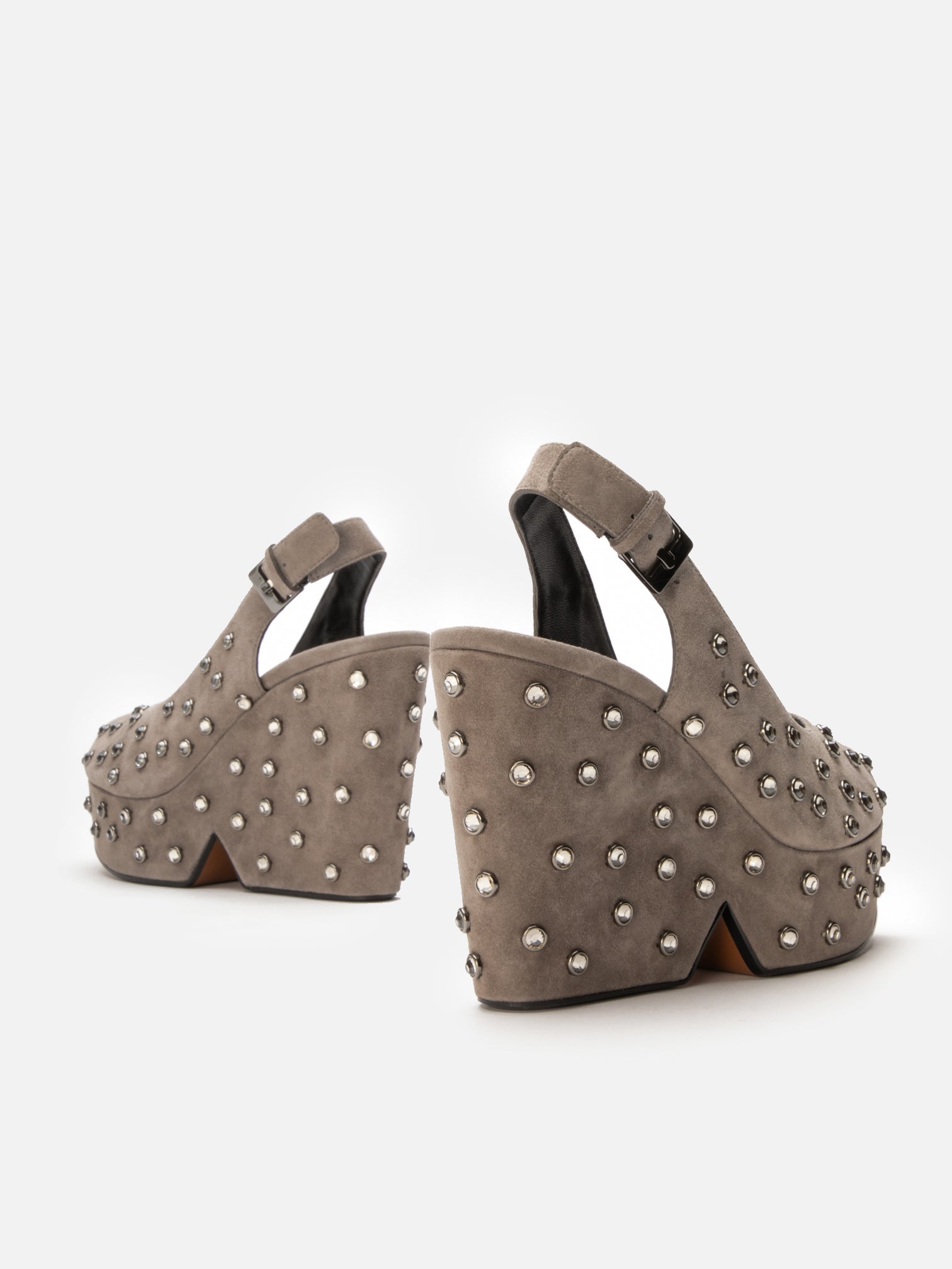 WEDGES - DAVINA, suede stone - 3606064111866 - Clergerie Paris - Europe