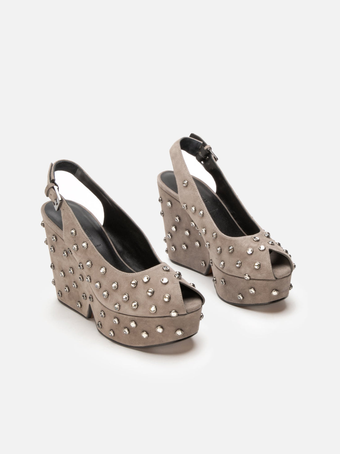 WEDGES - DAVINA, suede stone - 3606064111866 - Clergerie Paris - Europe