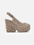 WEDGES - DAVINA, suede stone - 3606064111866 - Clergerie Paris - Europe