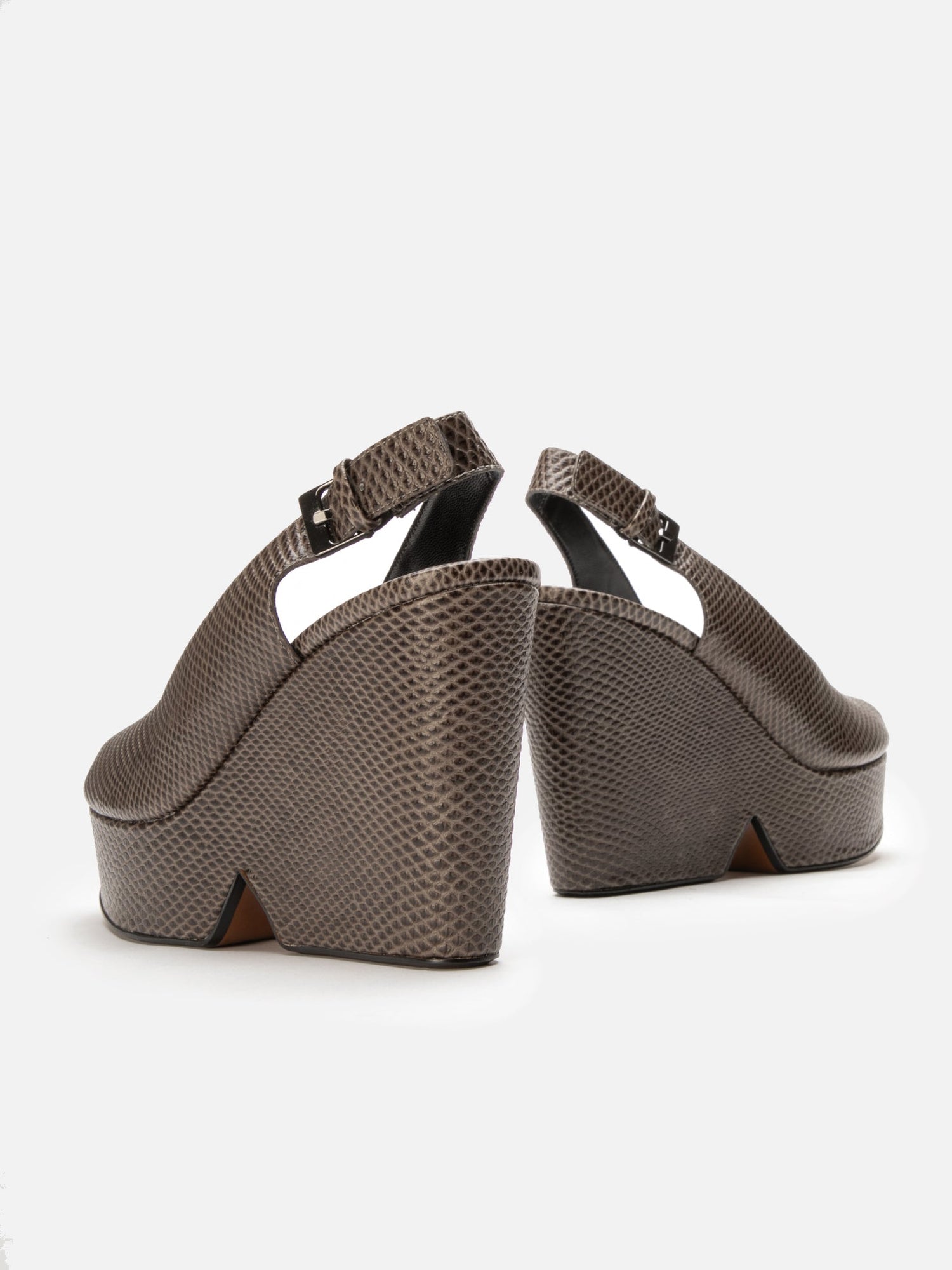 WEDGES - DYLAN, snake - effect stone - 3606064049565 - Clergerie Paris - Europe