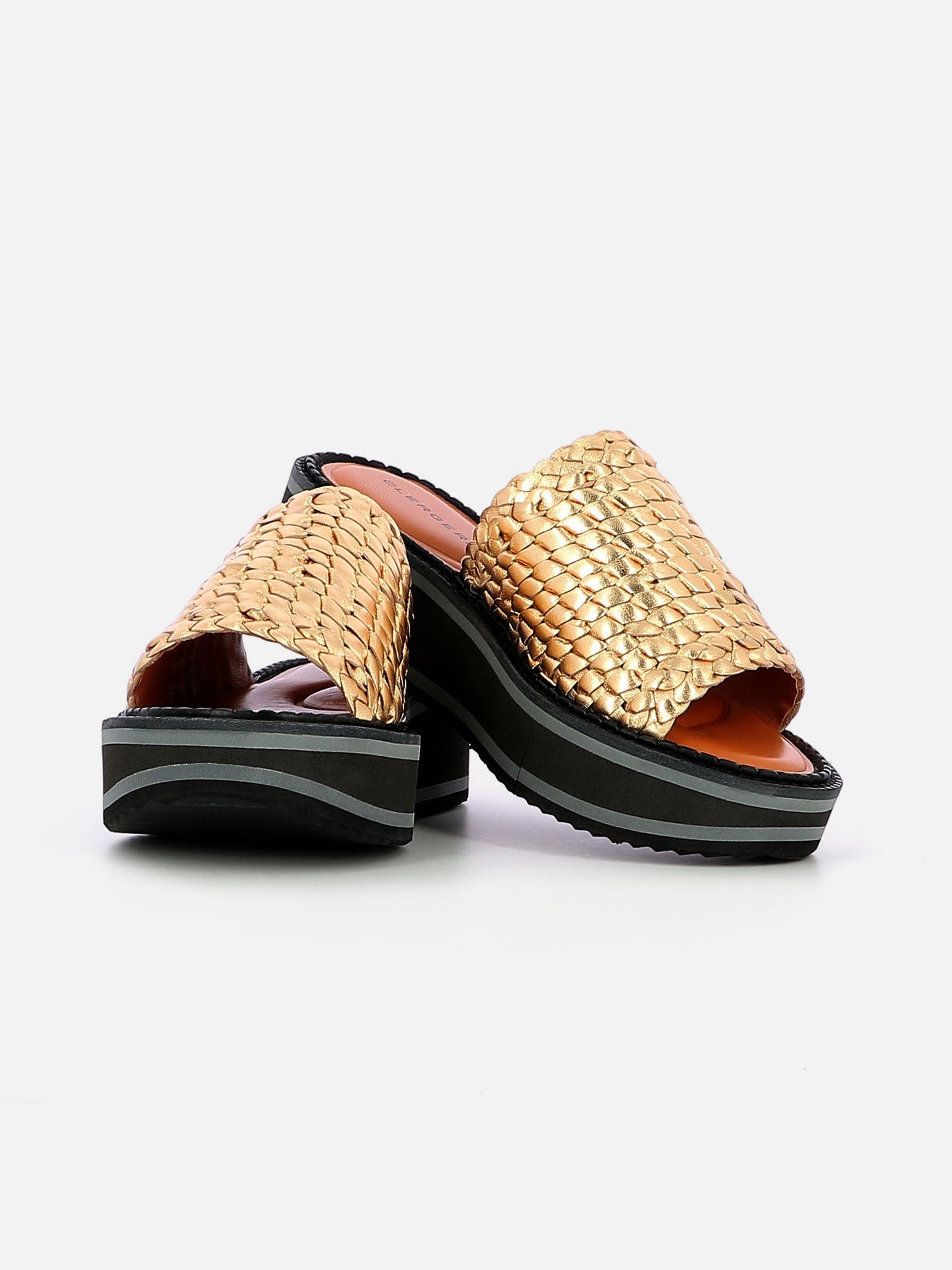 MULES - FABLE mules, gold nappa braid - 3606063964333 - Clergerie Paris - Europe