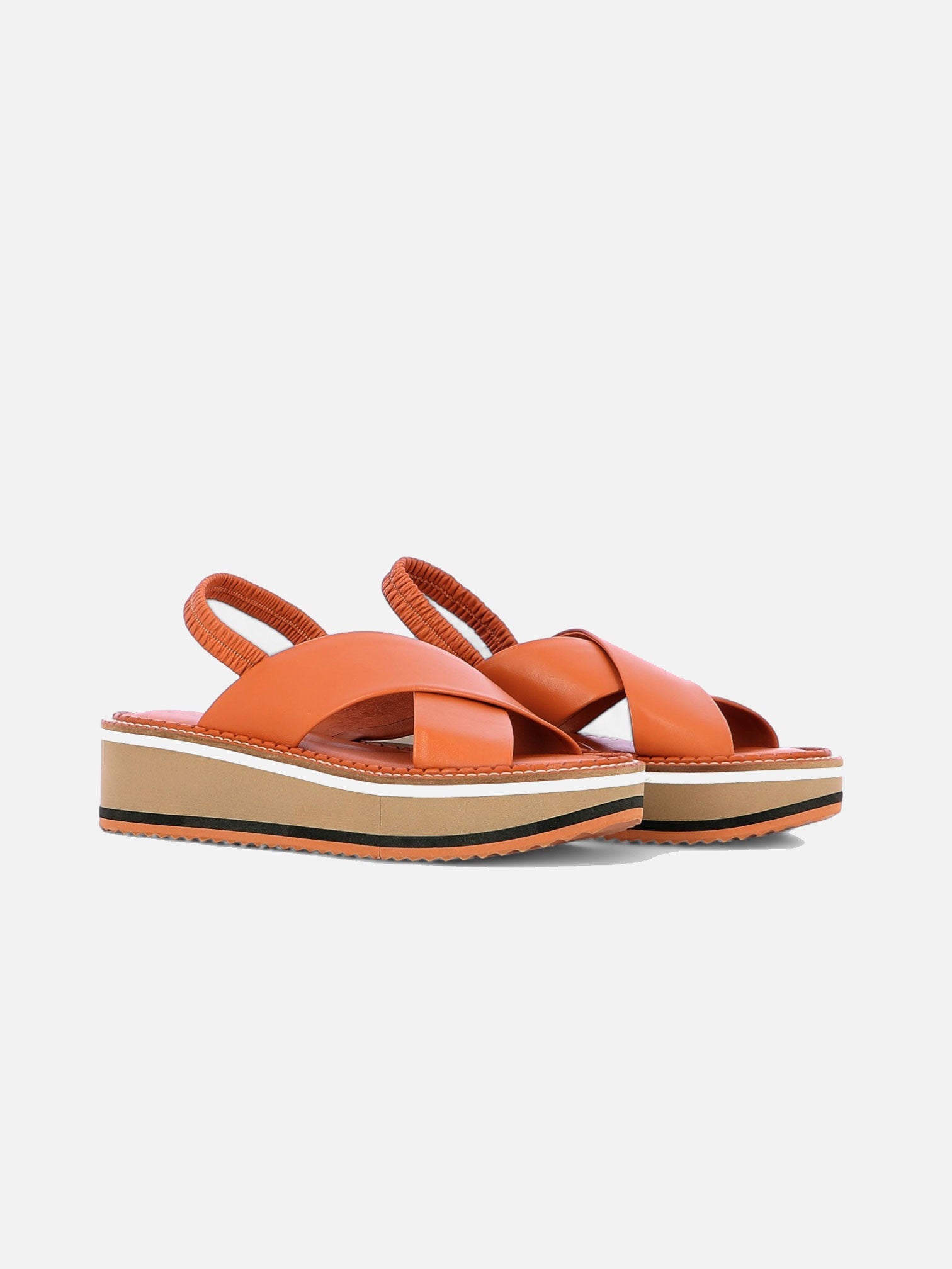 SANDALS - FREEDOM sandals, lambskin brown - 3606064008920 - Clergerie Paris - Europe