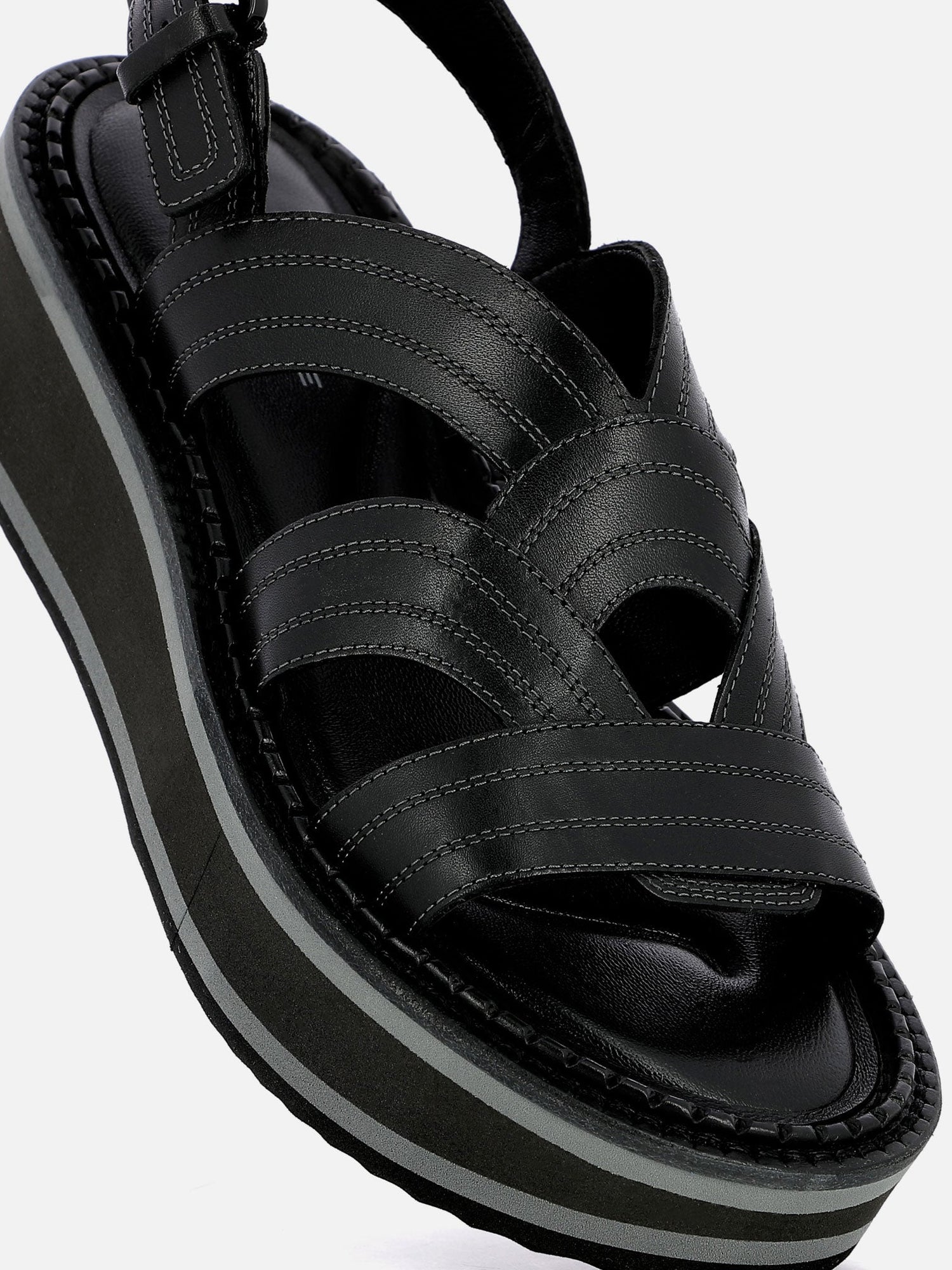 SANDALS - FRESIA sandals, calfskin black - 3606063965019 - Clergerie Paris - Europe