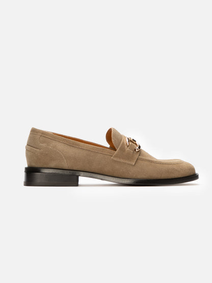 LOAFERS - JAEL, suede gobi - 3606064051513 - Clergerie Paris - Europe