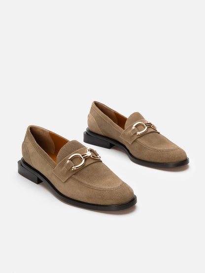 LOAFERS - JAEL, suede gobi - 3606064051513 - Clergerie Paris - Europe