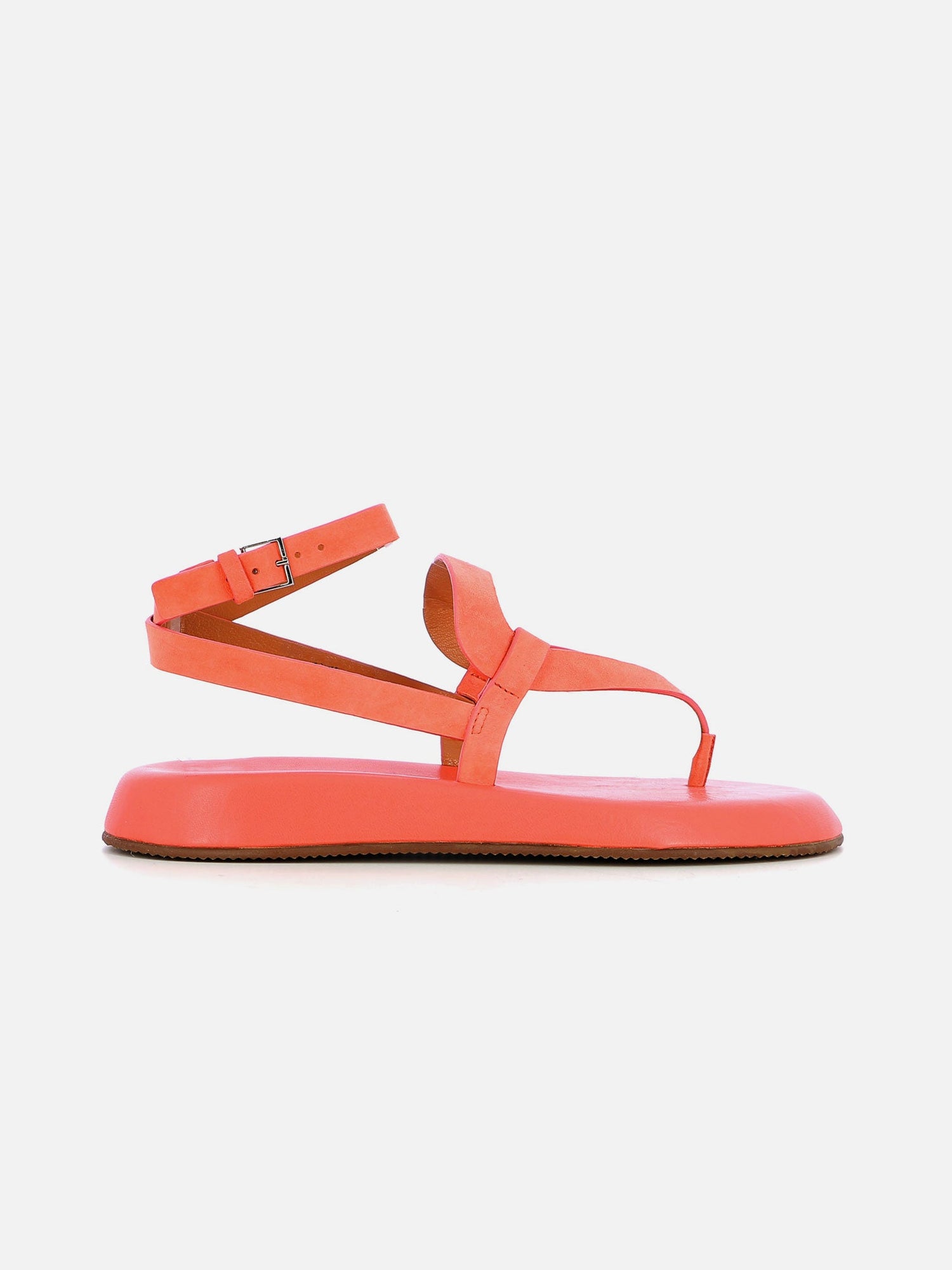 SANDALS - LISIA sandals, suede goatskin papaye - 3606063630313 - Clergerie Paris - Europe