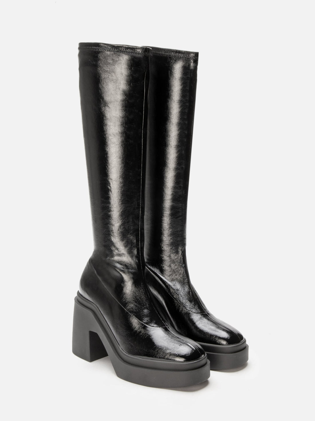 HIGH BOOTS - NALINI, naplak stretch black - 3606064058864 - Clergerie Paris - Europe