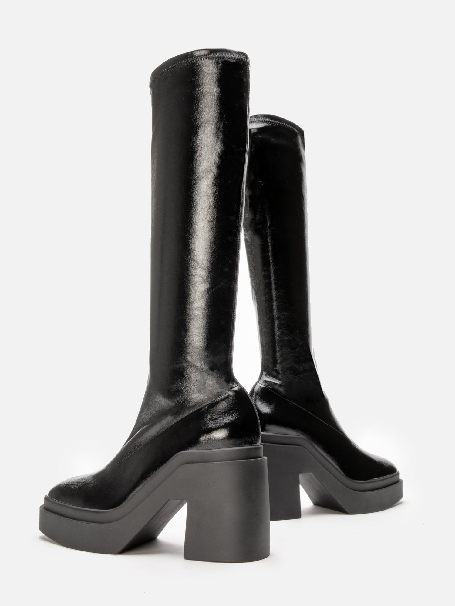 HIGH BOOTS - NALINI, naplak stretch black - 3606064058864 - Clergerie Paris - Europe