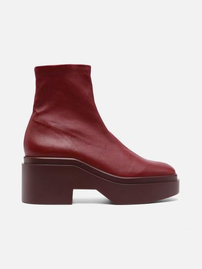 ANKLE BOOTS - NELLE, stretch garnet - 3606064062977 - Clergerie Paris - Europe