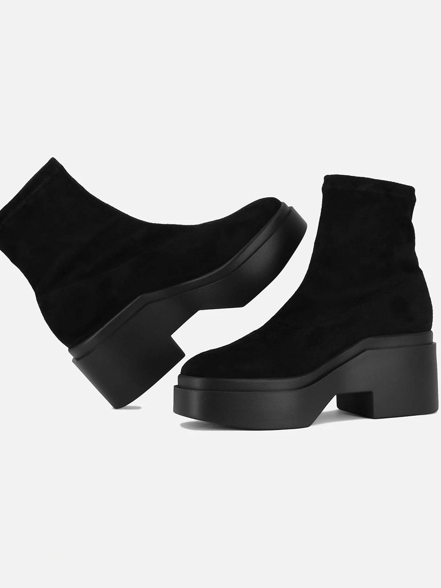 ANKLE BOOTS - NELLE, suede black - 3606063811422 - Clergerie Paris - Europe