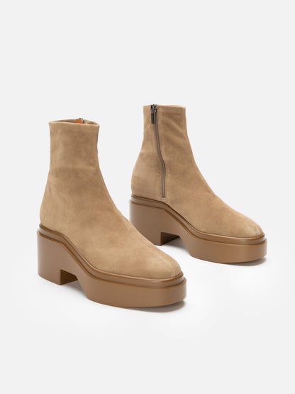 ANKLE BOOTS - NELLE, suede stretch gobi - 3606064063141 - Clergerie Paris - Europe