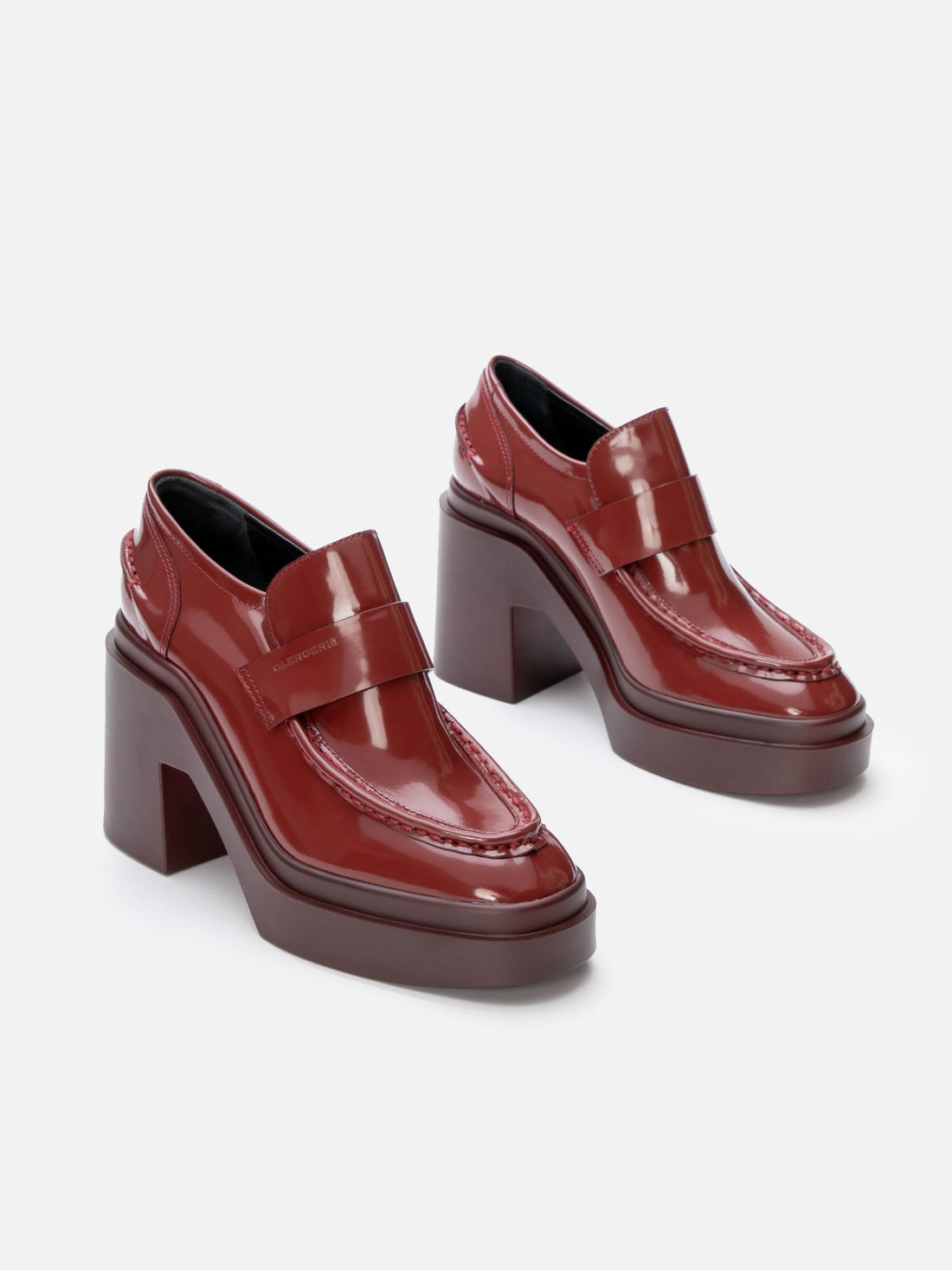 LOAFERS - NETTA, gloss garnet - 3606064059311 - Clergerie Paris - Europe