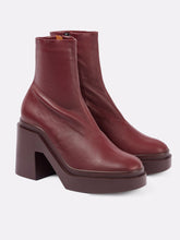 ANKLE BOOTS - NINA, stretch garnet - 3606064057966 - Clergerie Paris - Europe