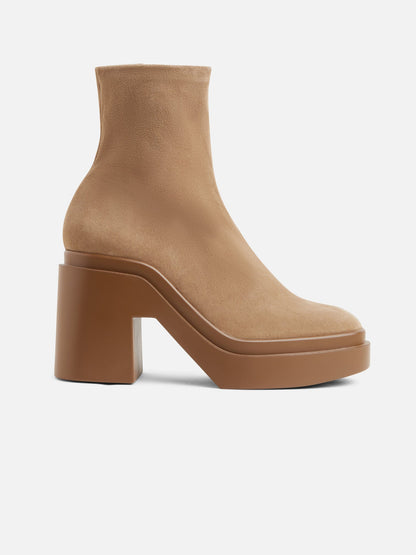 ANKLE BOOTS - NINA, suede stretch gobi - 3606064058413 - Clergerie Paris - Europe