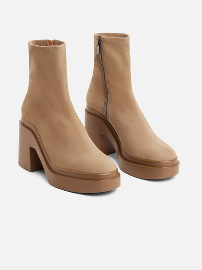 ANKLE BOOTS - NINA, suede stretch gobi - 3606064058413 - Clergerie Paris - Europe