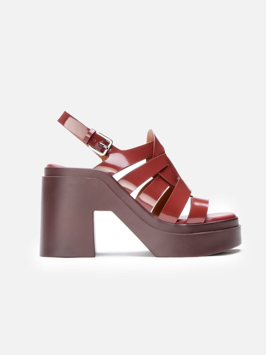 SANDALS - NINDY, gloss garnet - 3606064061413 - Clergerie Paris - Europe