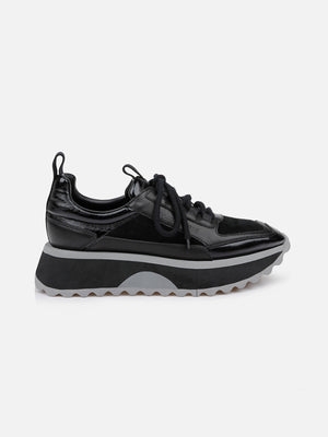 SNEAKERS - OPUS, gloss black - 3606064094954 - Clergerie Paris - Europe