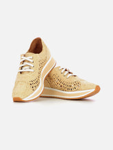 SNEAKERS - OZAN sneakers, braided fibers beige - 3606064005172 - Clergerie Paris - Europe