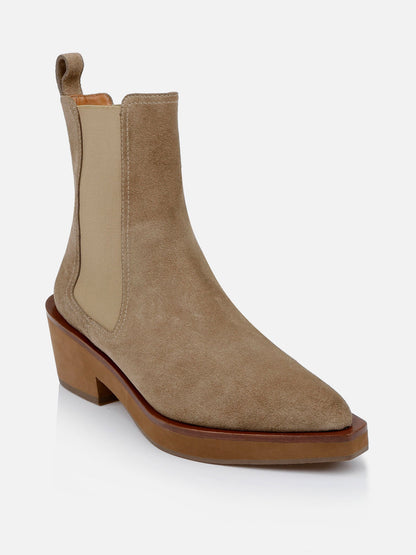 ANKLE BOOTS - TEGAN, suede gobi - 3606064071160 - Clergerie Paris - Europe