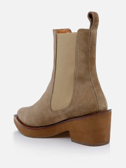 ANKLE BOOTS - TEGAN, suede gobi - 3606064071160 - Clergerie Paris - Europe