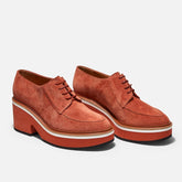 DERBIES - ANJA DERBIES, BRICK CALFSKIN - 3606063253727 - Clergerie Paris - Europe