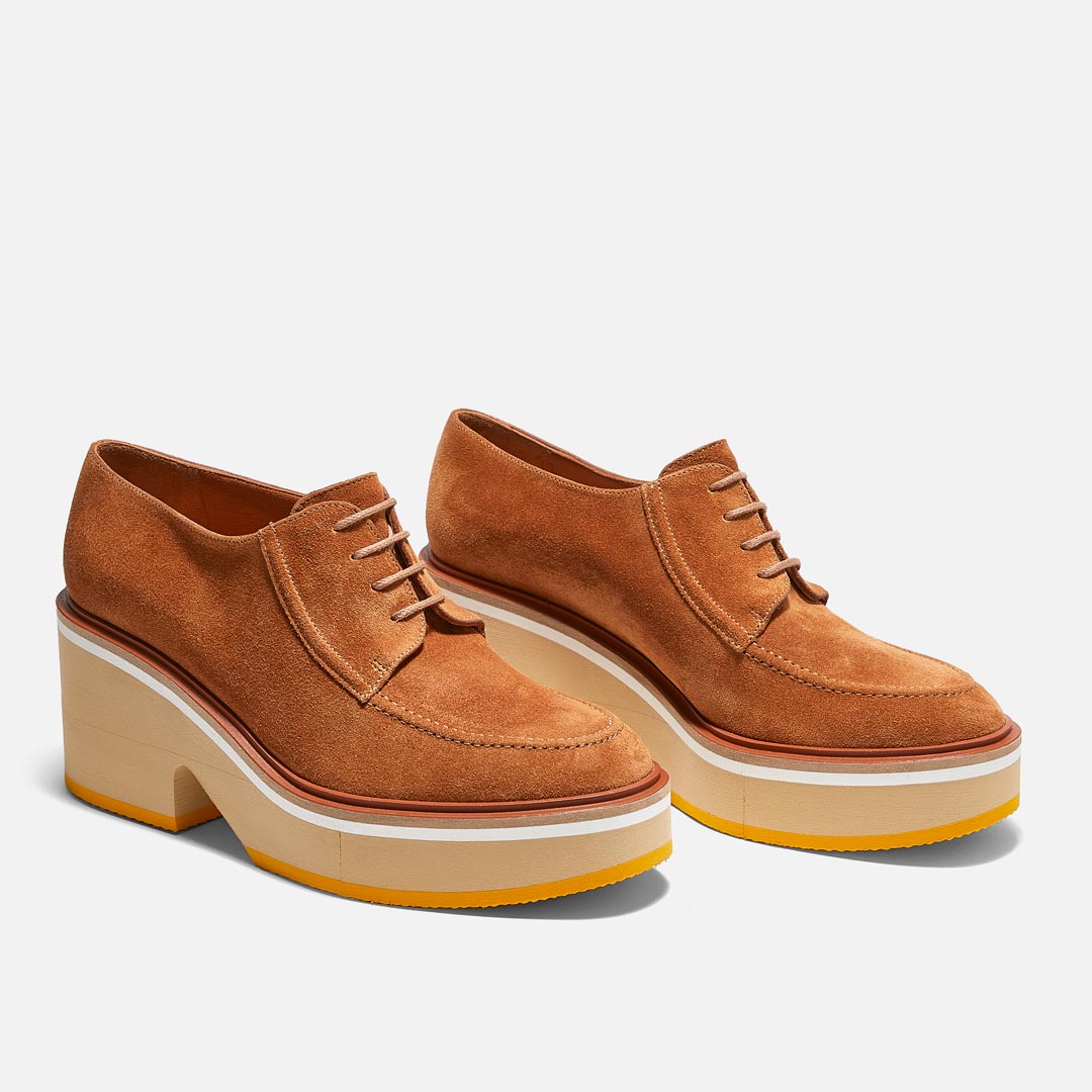 ANJA DERBIES RUST CALFSKIN Clergerie Paris Europe