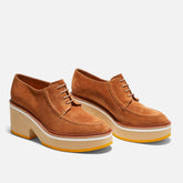 DERBIES - ANJA DERBIES, RUST CALFSKIN - 3606063253550 - Clergerie Paris - Europe