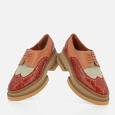 DERBIES - Briya Derbies, Longan Brown Croco Calfskin - 3606063500722 - Clergerie Paris - Europe