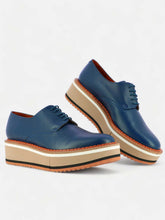 DERBIES - BROOK derbies, lambskin blue - 3606063887076 - Clergerie Paris - Europe