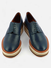 DERBIES - BROOK derbies, lambskin blue - 3606063887076 - Clergerie Paris - Europe