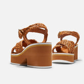 SANDALS - CHRISSY SANDALS, RESIN YELLOW RAFFIA - 3606062900462 - Clergerie Paris - Europe