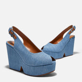 PUMPS - Dylan Pumps, Pacific Blue Jean - 3606063612890 - Clergerie Paris - Europe