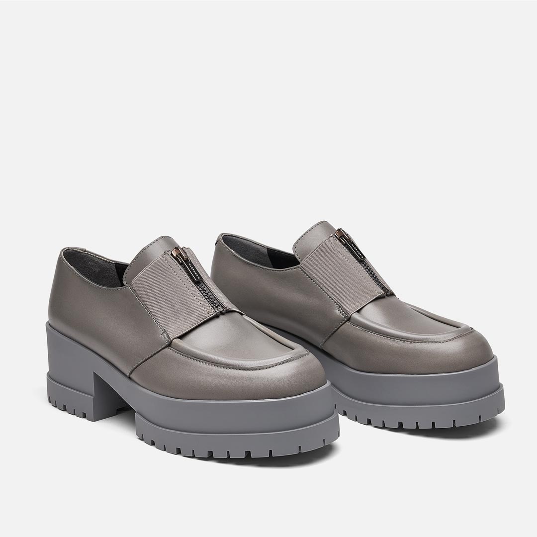 LOAFERS WELL loafers calfskin grey OUTLET Clergerie Paris Clergerie Paris Europe